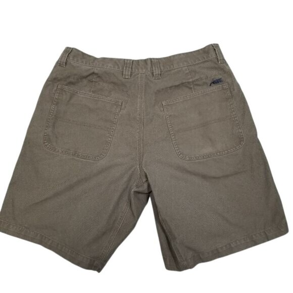 Mountain Khakis Womens Cotton Shorts‎ 10 35x10 Khaki Relaxed Fit Casual Gorpcore - Picture 2 of 8
